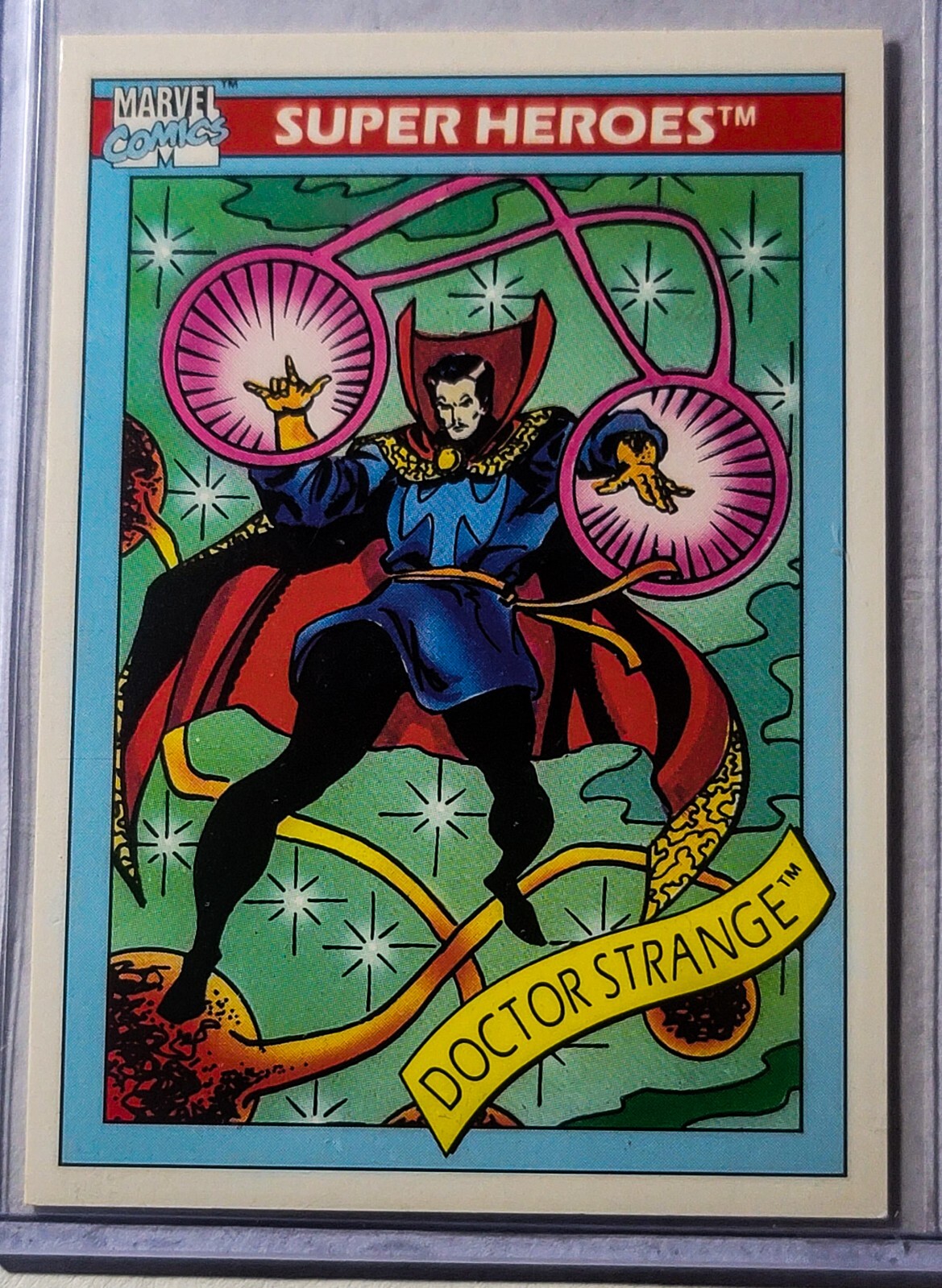 Doctor Stephen Strange 1990 Impel Marvel Universe #34 Super Heroes Comic Cards