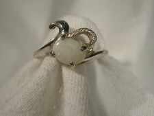 Women's 8x6mm Solid Australian Opal Sz8