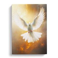 Dove Bird Conceptual Art Canvas Wall Art Print Framed Picture Decor Living Room