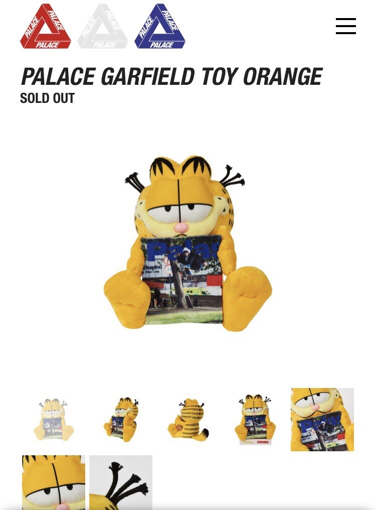 PALACE SKATEBORDS GARFIELD TOY ガーフィールド $_12.JPG?set_id=880000500F