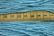 10/0 Turquoise Blue AB Finish Czech Glass Seed Beads Crafts Jewelry Making/hank