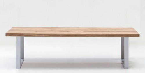 Bank Sitzbank 180 cm Eiche massiv Naturbelassen Metallgestell NEU/OVP