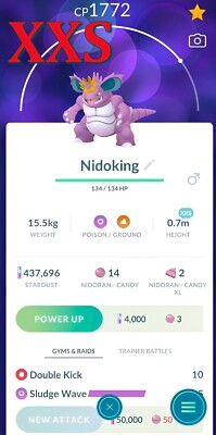 Nidoking XXS with a queen crown | Registered | Tr-de Go  