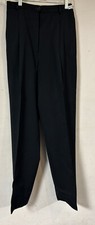 Women's JH Collectibles Black Pleated 100 Worsted Wool Dress Pants Size 10
