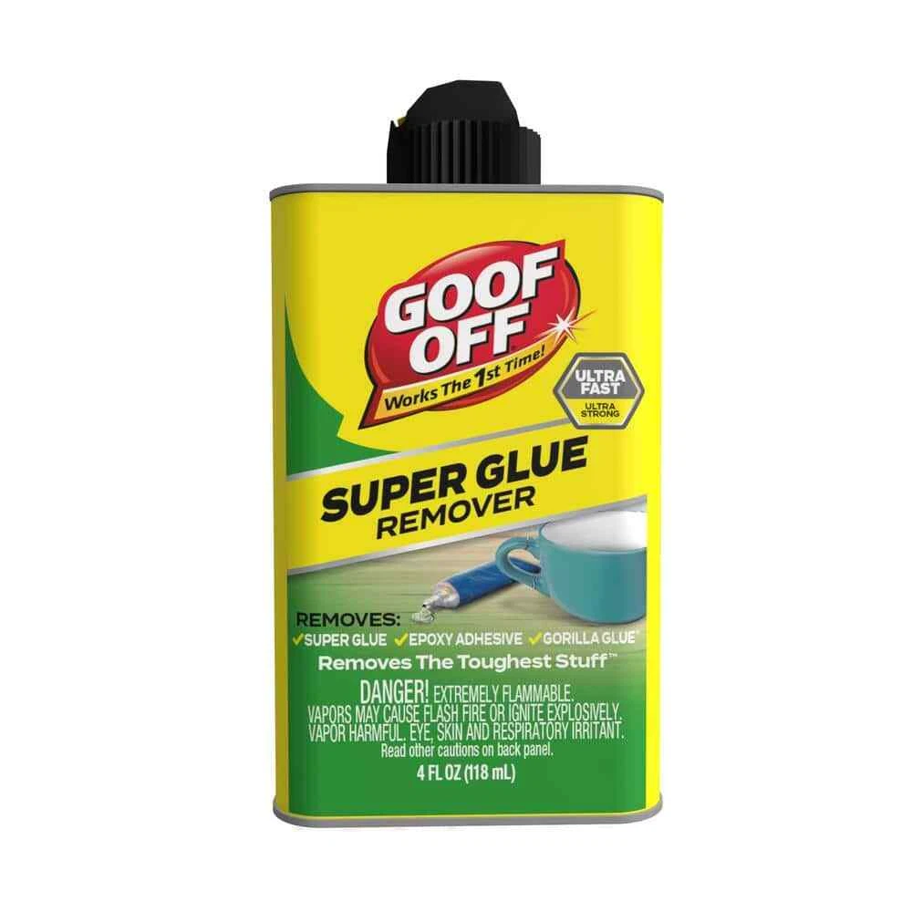 Super Glue Remover 4 Oz. Goof Off Removes Super Glue Acrylic