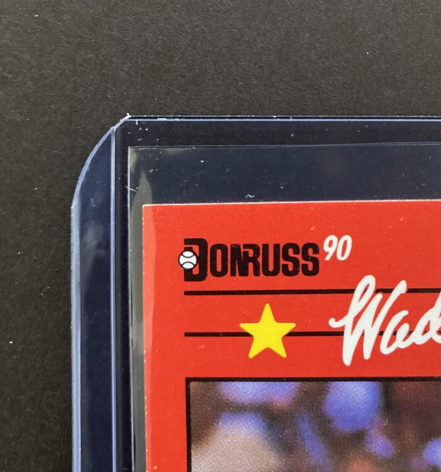 RARE 1990 DONRUSS WADE BOGGS #712 ***ERROR CARD*** | eBay