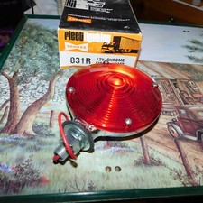 Nos Yankee 831r Turnflex Chrome Single Face Brake Or Turn Signal Lights Usa New