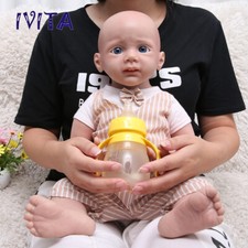 IVITA 20'' Realistic Silicone Reborn Baby Boy Newborn Cute Floppy Silicone Doll