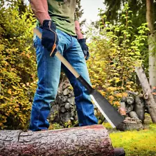 Machete Knife for Yard Work Camping Survival Sickle Kukri Machete w/ WOOD Handle