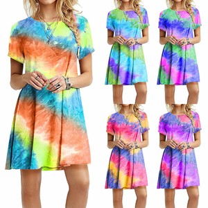 tie dye summer dresses uk