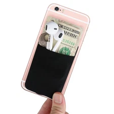 2pc Universal Credit Card Holder for iPhone 12 XS 10 11 MAX Stick on Card wallet