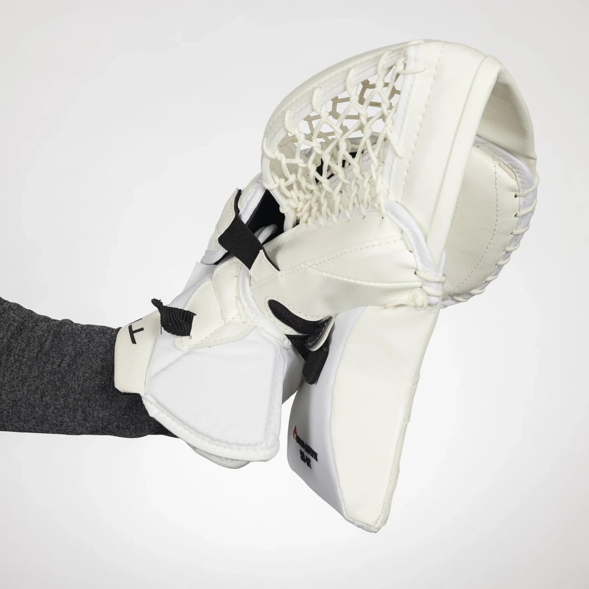 TRUE Catalyst 7X3 Intermediate Hockey Goalie Catcher Glove - White