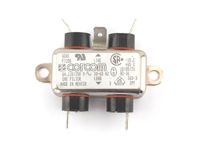 TE Connectivity Corcom 6EH1 EMI Filter AC Power Entry Modules 6A 1/4 ...