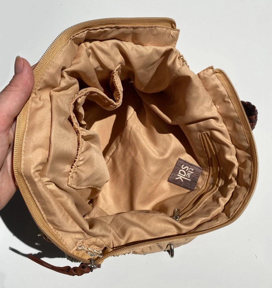 Bolso de Hombro The Sak Crochet Indio Cartera Bolso de Mano Rayas de Arena Foto 3 de 4