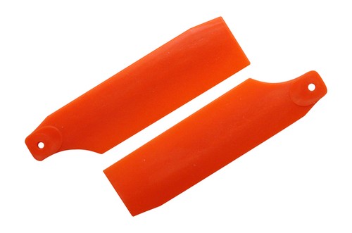 KBDD Neon Orange 61mm Tail Rotor Blades - Trex 450 Blade 450 X #4019 - Picture 1 of 1