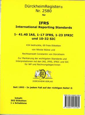 DürckheimRegister  IFRS Nr. 2580 | Constantin von Dürckheim, Thorsten Glaubitz