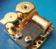 Golden Music Box Movement 18 Note Sankyo - Favorite Songs O thru Z - Musical