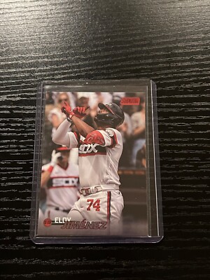 Eloy Jimenez 2023 Topps Stadium Club Red Foil Card #28  Chicago White Sox
