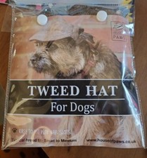 NIP Dog Hat HOUSE OF PAWS Brown weed Cap Sherlock Holmes Style S-M 