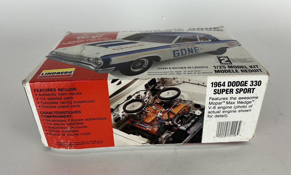 Lindberg 1964 Dodge 330 Super Sport Color Me Gone 1:25 Scale Model