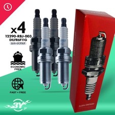 4PC Iridium 12290-RBJ-003 DILFR6F11G Spark Plugs For 2010-11 Honda Insight
