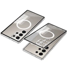 For Samsung S25ULTRA Pop Buckle Phone Case Metal Single Sided Protective Case