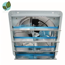 16" Exhaust Fan Ventilation Extractor  Wall-Mounted Square Blower Without Plug