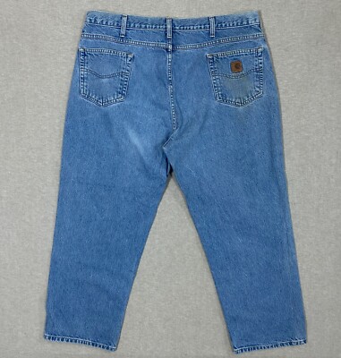 Carhartt Relaxed Fit B160 STW Jeans Mens 44x30 Tapered Medium Wash