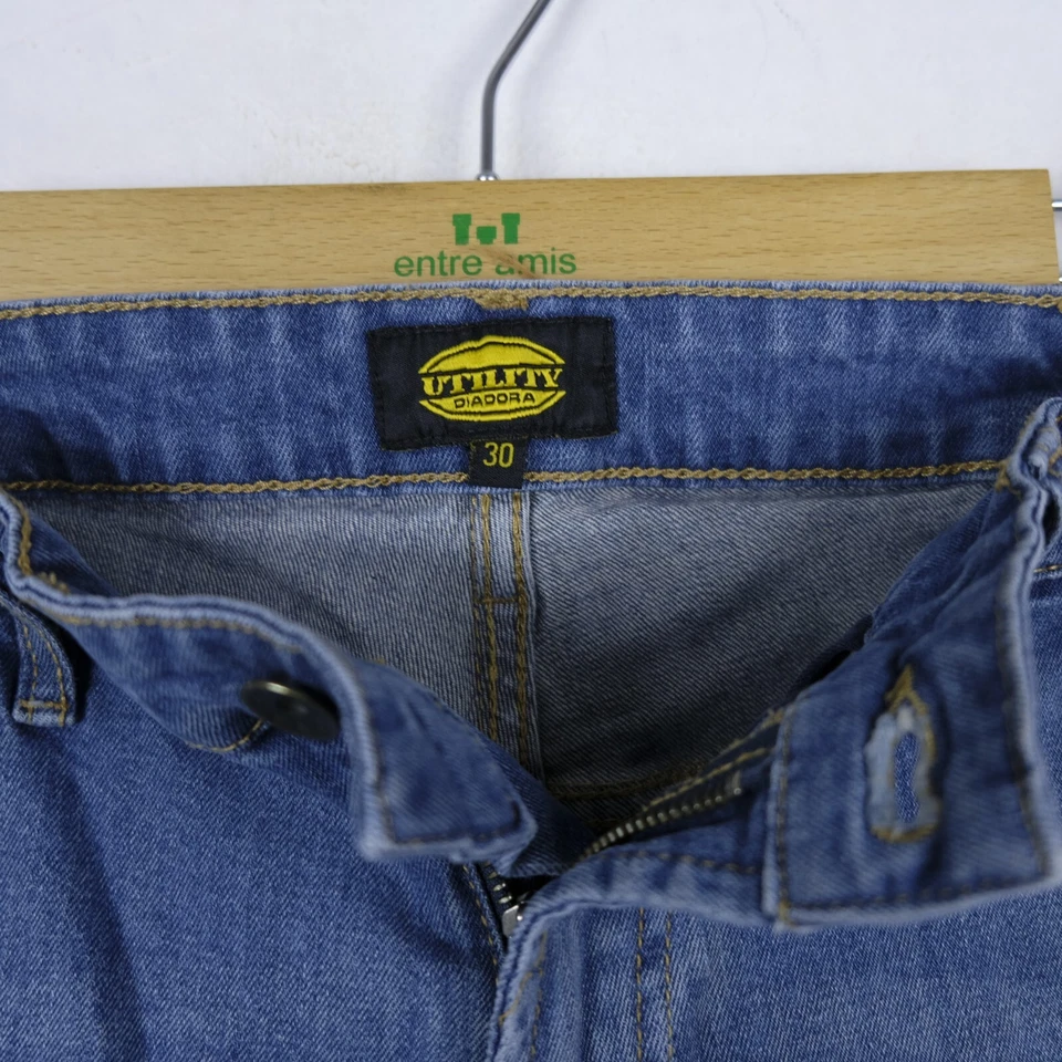 Pantalone Jeans Diadora Uomo Taglia 30 Cotone Blu Man Logo comodo casual Foto 2 de 3