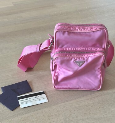 Vintage Prada Bag in Pink Nylon (Model Tessuto) 