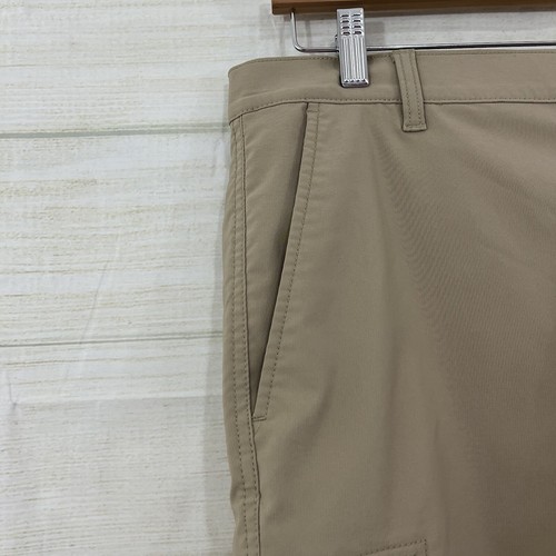 Chaps Shorts Mens Size 32 Tan Chino Zipper Pockets Stretch Lightweight - Picture 2 of 8