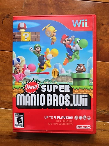 Super Mario Bros. Wii (Nintendo Wii) Complete With Manual