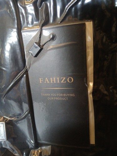 NWT Fahizo 16/16.5 Men's Black Tuxedo Shirt with Wing Collar French Cuffs - Picture 5 of 11