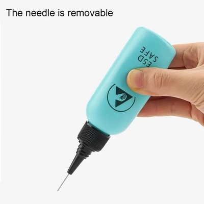 Anti Static Alcohol Solvent Dispenser Bottle 65ml Needle for Phone Repair ESD
