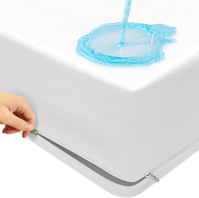 Matratzenbezug wasserdicht 90x200cm Milben Schutz atmungsaktiv Reißverschluss