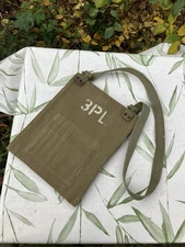 Unusual British Army Map Case No.2 WW2 Or Postwar? 37 pattern webbing style bag