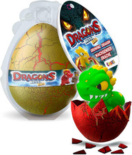 Uovo Gigante Con 6 Draghi a Sorpresa Che Crescono in Acqua Fino a 12 Cm – Giochi