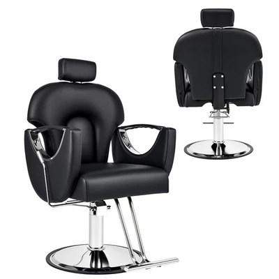 CO-Z Classic Barber Chair Hydraulic Hair Styling Salon Beauty Spa Chair 550 lb.Black
