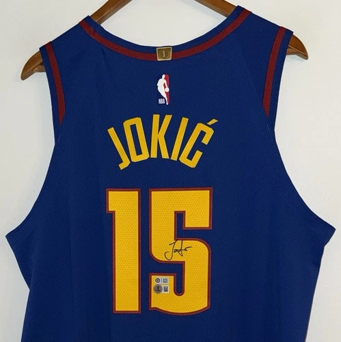 Nikola Jokic Signed Denver Nuggets Nike ADV NBA Authentic Auto Jersey USASM BAS
