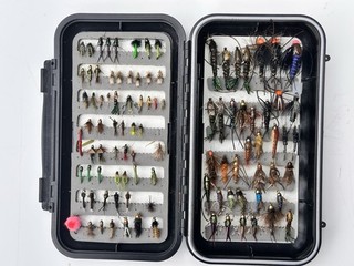 100 trout Flies In Scientific Angler Box