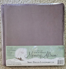 NEW Westrim Memory ALBUM   Pink Soft Touch Leatherette, Strap-Hinge 11 Pgs 12x12