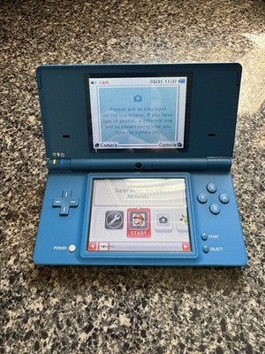 Nintendo DSi DSi Handheld Game Console TWL-001 Blue With Super