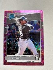 2020 Donruss Optic Luis Robert Rated Rookie Pink Velocity #d 51/199 Prizm