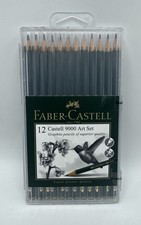 12 Faber Castell 9000 Art Set Pencils in Plastic Casing