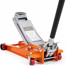 3 Ton High Lift Floor Jack Steel Dual Pump Ultra Slow Lowering Orange Gray 3 Ton High Lift Floor Jack Steel Dual Pump Ultra Slow Lowering Orange Gray