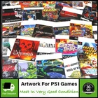 Box Art Artwork Front & Back Rear Inlays Inserts For Sony PS1 Games | LIST 1