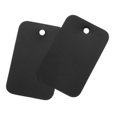 Waterproof Eyelet Hole Plastic Tags,Outdoor Tags,2.5x4cm Black 100 Pcs