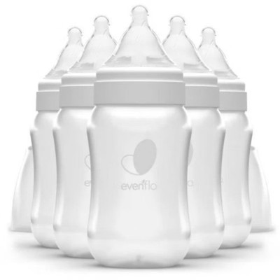 Evenflo 6pk Balance Wide-Neck Anti-Colic Baby Bottles - 5oz: BPA-Free