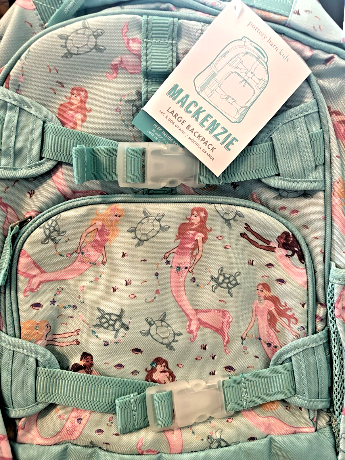 PONY Scuola Ceramica Fienile GRANDE ZAINO Disney Borsa Viaggio Vacanze Sirena Belle ? .