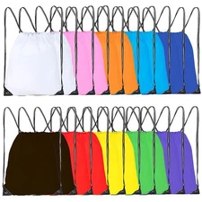 20 Pcs Drawstring Bags, Bulk Drawstring Backpack, Nylon Cinch Draw String Spo...